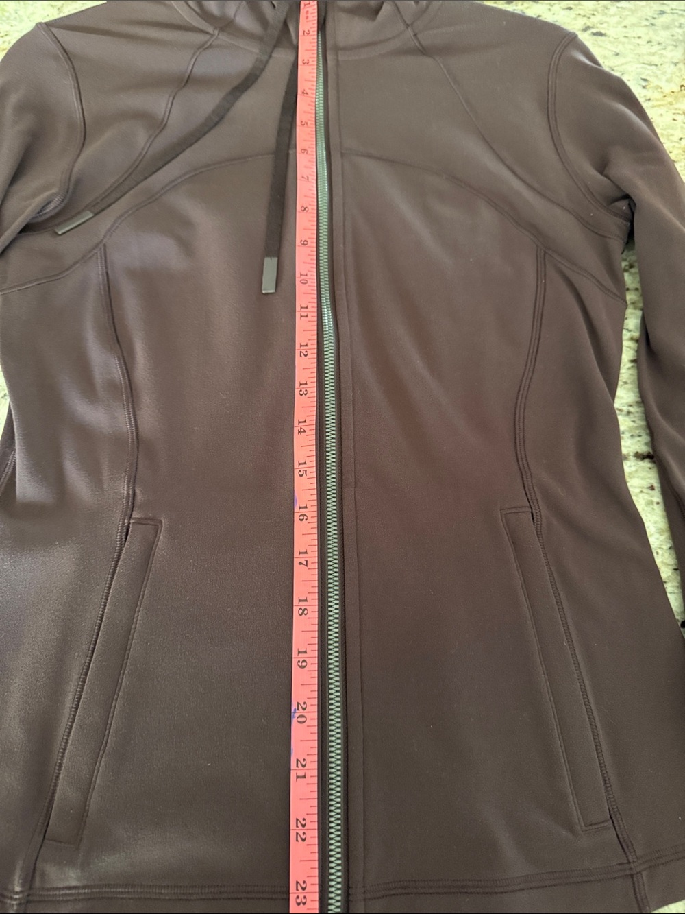 lululemon athletica Define Hooded Jacket Nulu Black Plum (Plum/Brown) Size 8 - Picture 15 of 15